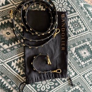 Bandolier Black Phone Case with Gold Accents